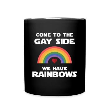 LGBT Pride Month - Come To The Gay Side. - Full Colour Mug - black - Front