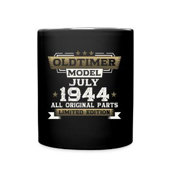 Millésime Juillet 1944 Millésime 1944 80ème Anniversaire 44 - Mug uni - noir - Devant