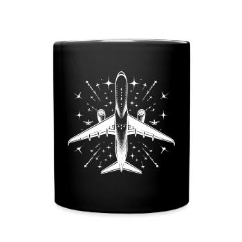 airplane - Full Colour Mug - black - Front