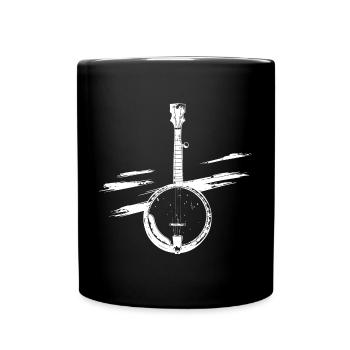 Banjo Sketch - Full Colour Mug - black - Front