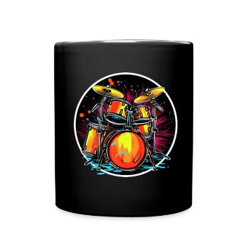 Trapset Portrait - Tasse einfarbig - Schwarz - Vorne