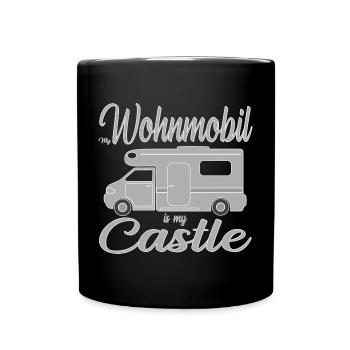 Kampmobil motorhome location for adventurers - Full Colour Mug - black - Front
