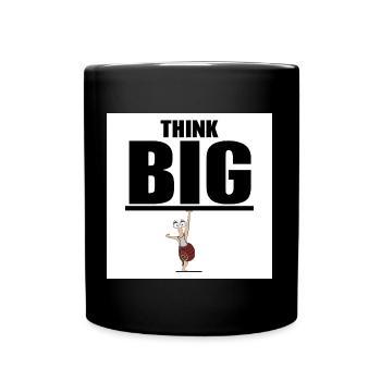 Motivation - Tasse einfarbig - Schwarz - Vorne