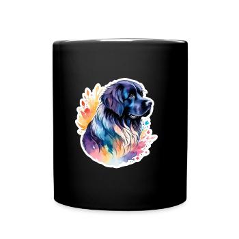 Newfoundland Watercolors - Full Colour Mug - black - Front