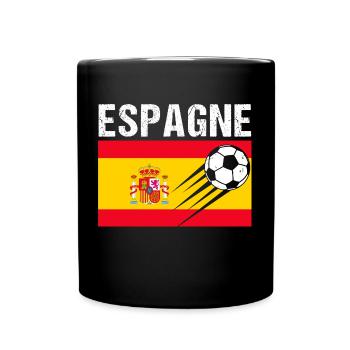 Flag Spain Gift Spanish Football Football - Full Colour Mug - black - Front