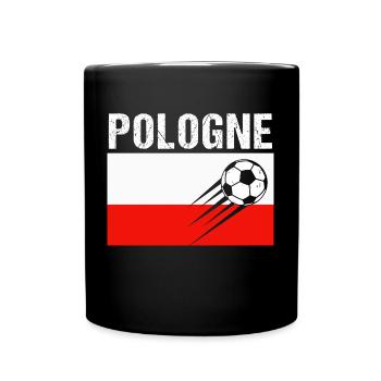 Flag Poland Gift Polish Football Football - Full Colour Mug - black - Front