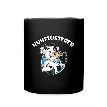 cow whisperer cow farmer farmer farmer - Full Colour Mug - black - Front
