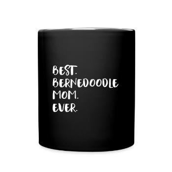 I Love My Bernedoodle Gift Dog Owner - Full Colour Mug - black - Front