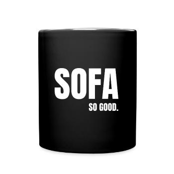 Faulenzer Faulpelz Faulheit Faul Lustiger Spruch - Tasse einfarbig - Schwarz - Vorne