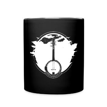 Banjo Sketch - Full Colour Mug - black - Front