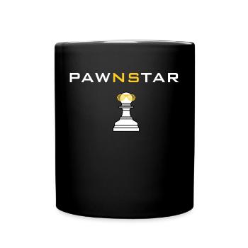 Pawn Star - Unter den Schachfiguren das Sternchen! - Tasse einfarbig - Schwarz - Vorne