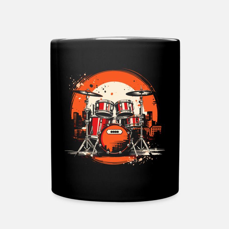 Trapset Grafik - Tasse einfarbig - Schwarz