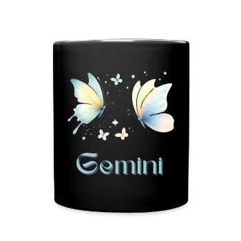 Élégant Oeilège Zodiaque Aquarelle Cadeau - Mug uni - noir - Devant