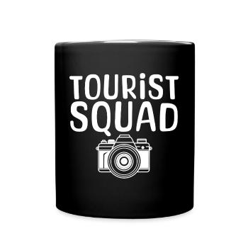 Tourist Squad Picture Photographer Vacation - Tasse einfarbig - Schwarz - Vorne