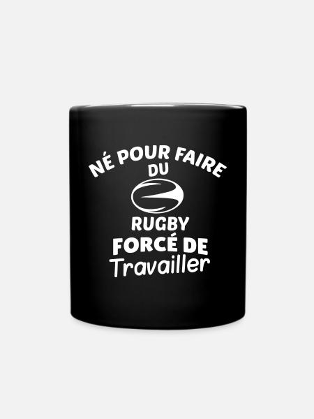 Design Rugby Dérivé du Travail Travailleur - Mug uni - noir
