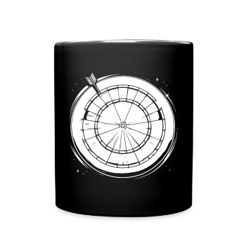 Dart Drawing - Full Colour Mug - black - Front