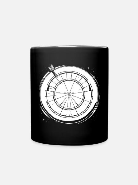 Dart Zeichnung - Tasse einfarbig - Schwarz