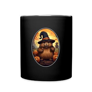 Halloween Capibara - Full Colour Mug - black - Front