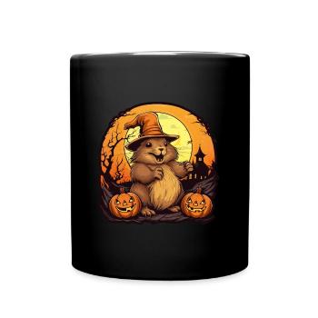 Halloween Capibara - Full Colour Mug - black - Front