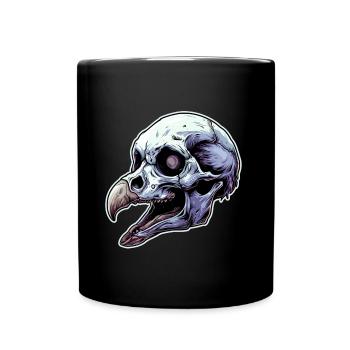 Vulture Head Skeleton - Full Colour Mug - black - Front