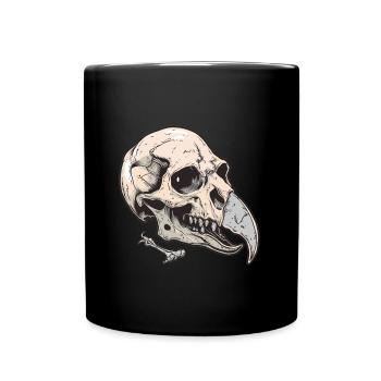 Vulture Head Skeleton - Full Colour Mug - black - Front