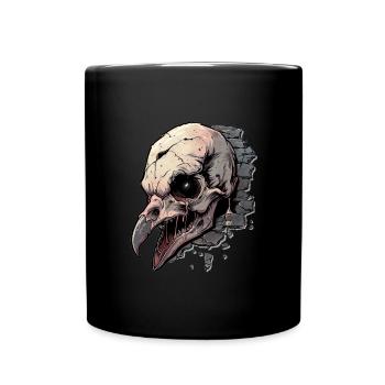 Vulture Head Skeleton - Full Colour Mug - black - Front