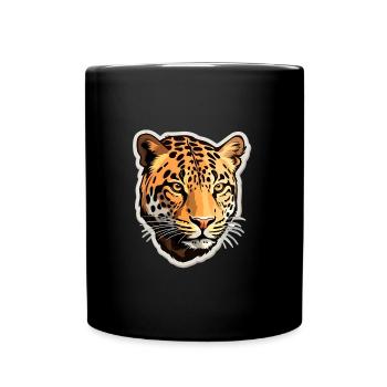 Leopard - Full Colour Mug - black - Front