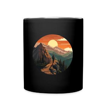 Randonnée Nature Vacances - Mug uni - noir - Devant