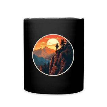Randonnée Nature Vacances - Mug uni - noir - Devant