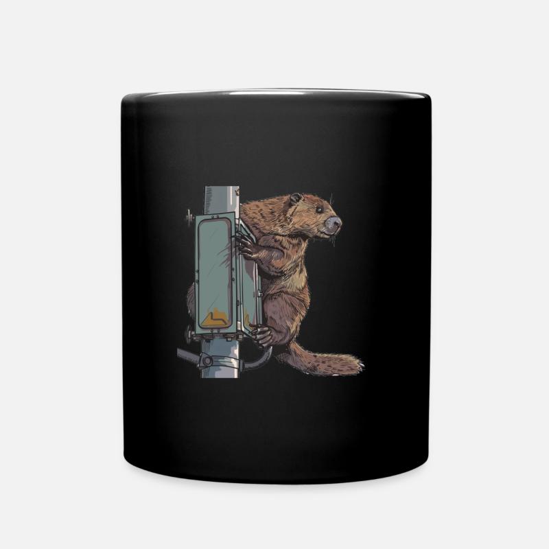Biber Ampel Bober - Tasse einfarbig - Schwarz