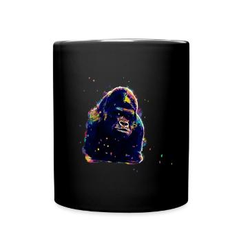 Chimpanzé - Mug uni - noir - Devant