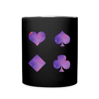Playing cards - Full Colour Mug - black - Front