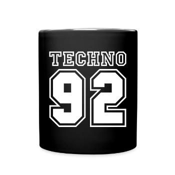 TECHNO 92 - Full Colour Mug - black - Front