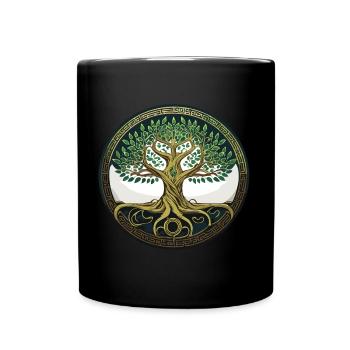 Arbre de Vie Viking Midgard Thor Valhalla - Mug uni - noir - Devant