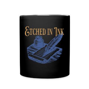 Dark Academia gravé à l’encre - Mug uni - noir - Devant