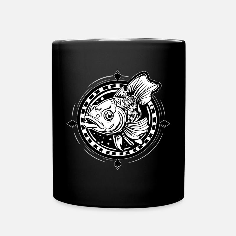 KARPFEN FISCHE - Tasse einfarbig - Schwarz