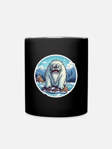 Yeti - Tasse einfarbig - Schwarz