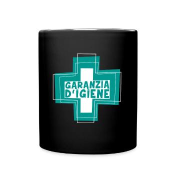 Hygiene Symbol Apotheke sauber putzen Putzteufel - Tasse einfarbig - Schwarz - Vorne