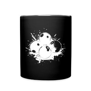 Billiard Balls Graffiti - Full Colour Mug - black - Front