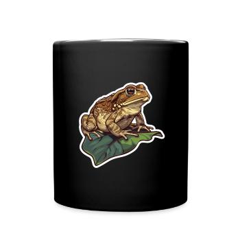 Toad Frog Amphibian - Full Colour Mug - black - Front