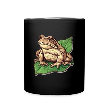 Toad Frog Amphibian - Full Colour Mug - black - Front