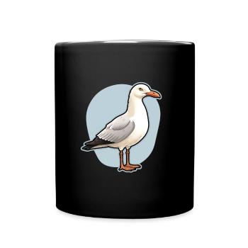 Seabird Seagull - Full Colour Mug - black - Front