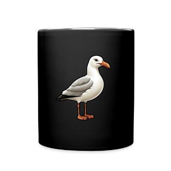 Seabird Seagull - Full Colour Mug - black - Front