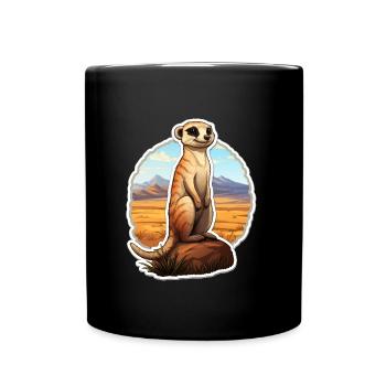 Suricate - Mug uni - noir - Devant