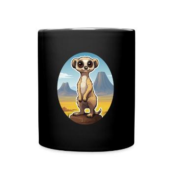 Suricate - Mug uni - noir - Devant