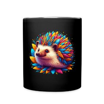 Hérisson - Mug uni - noir - Devant