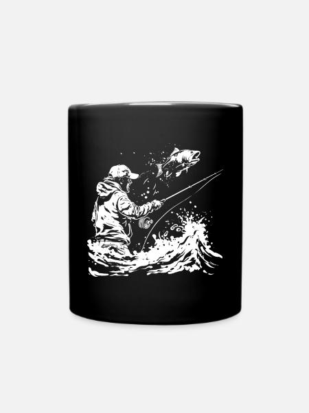 Croquis de pêche - Mug uni - noir