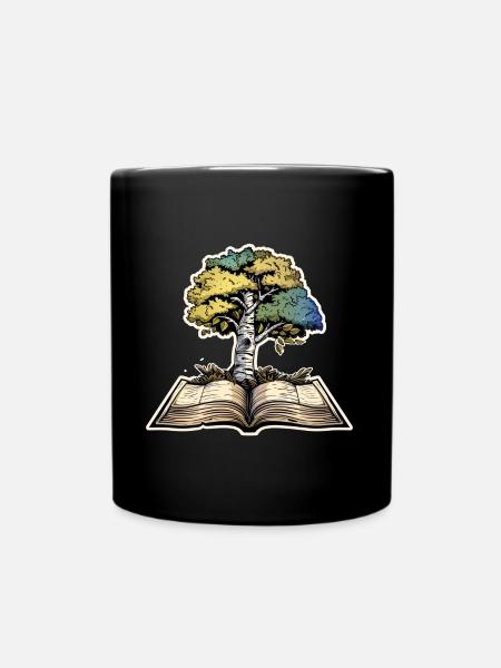 Lesen - Tasse einfarbig - Schwarz