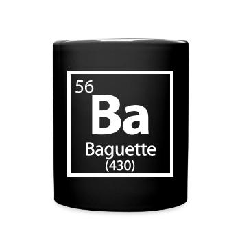 Baguette Element - Tableau périodique amusant - Mug uni - noir - Devant