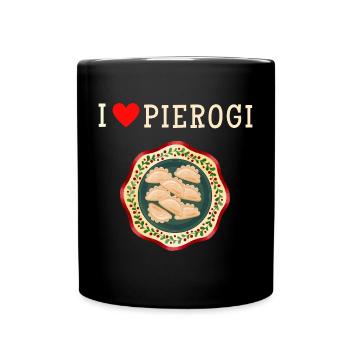 J’adore les dumplings.T-shirt pour un amateur de dumplings - Mug uni - noir - Devant